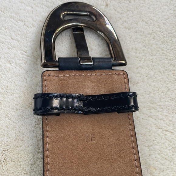 CELINE BLACK LEATHER BELT, XS - Picture 7 of 14